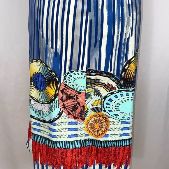 Save The Queen Sleeveless Embellished Mixed Prints Stripe Stretch Jersey - Picture 11 of 14